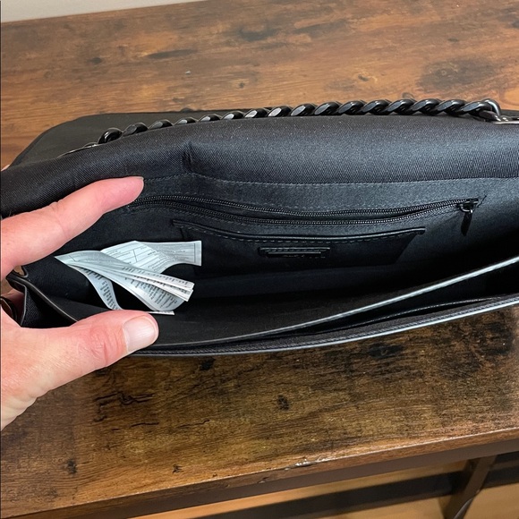 Aldo Elegant Black Quilted Crossbody Bag - Picture 8 of 14